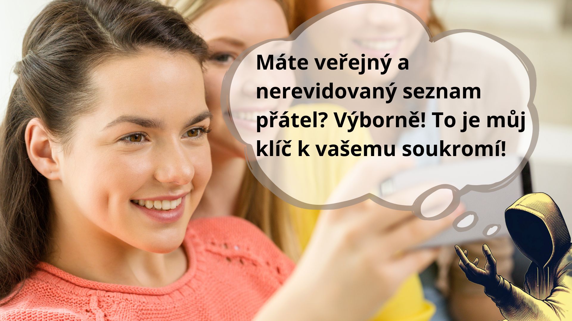 Ilustrace z kurzu: Veřejný seznam přátel je klíč k soukromí